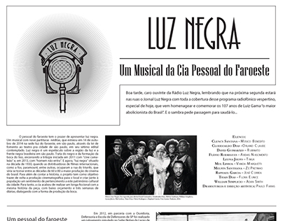 LUZ NEGRA - Programa de Peça Teatral - Musical