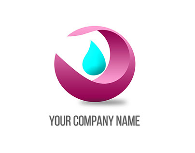 Round Drop Corporate Style Logo Design