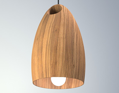 Деревянный подвесной светильник/The wooden pendant lamp