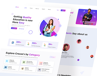 Unlearn - Education Responsive Landing Page