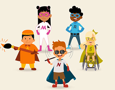 SCP Super Hero Kids Character Design