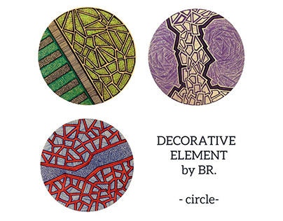 "Decorative element by BR." - circle/Artist BR.