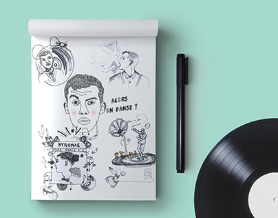 graphic design for Stromae best of album