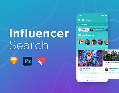 Influencer Naver Search’s mobile UI/UX