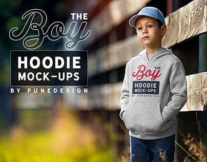 Boy Hoodie Mock-Up