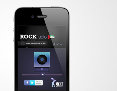Rock Radio 90.7 FM UAE, App Development & Design