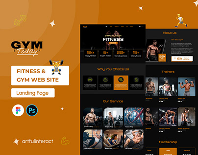 Fitness & Gym Website Landing Page