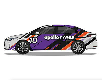 Sports Car Wrap Design (Apollo Tyre) TVC
