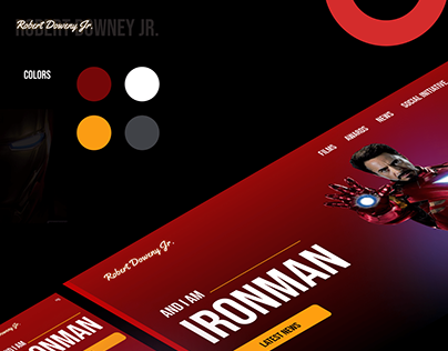 Project thumbnail - Actor Website- Robert Downey Jr