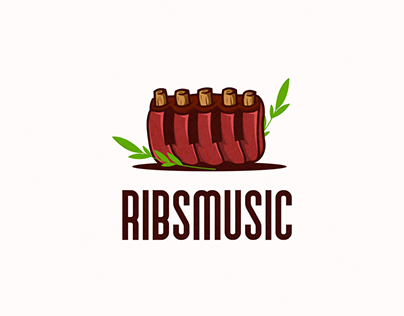 ribsmusic logo combination