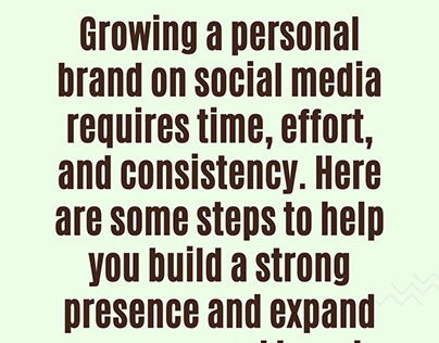 "Strategies for cultivating a brand on social media."