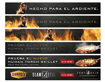 (Not My Creative) Denny's Human Torch Web Banners