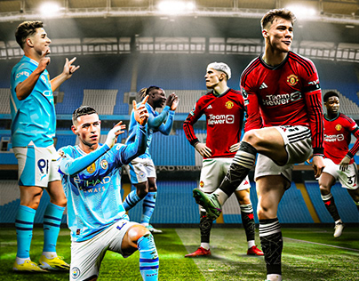Project thumbnail - Manchester Derby Poster