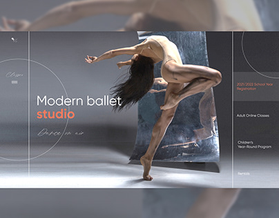 Ballet studio landing page