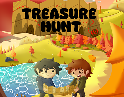 Treasure-Hunt Book Illustrations