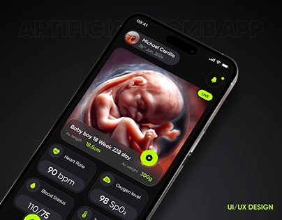 Artificial Wombs Mobile App Design