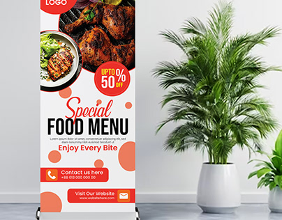 Food Related Roll up Banner | Roll up Banner