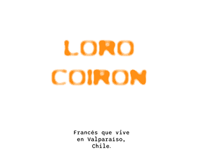 Loro Coirón (afiche de proyecto ficticio)