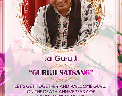 Guruji Satsang - Death Anniversary Invitation