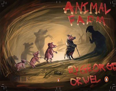 Inner Book Illustration Animal farm