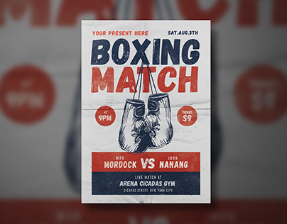 Boxing Match Flyer