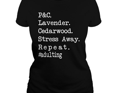 P and C lavender cedarwood stress away repeat shirt