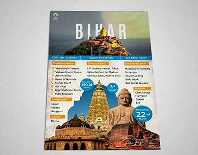 Bihar Tourism Brochure Design
