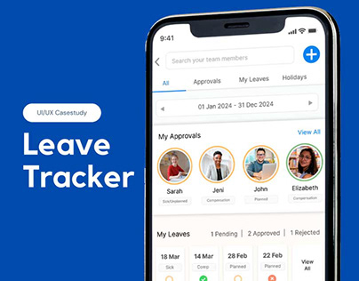Project thumbnail - Leave Tracker Management - UXD Casestudy