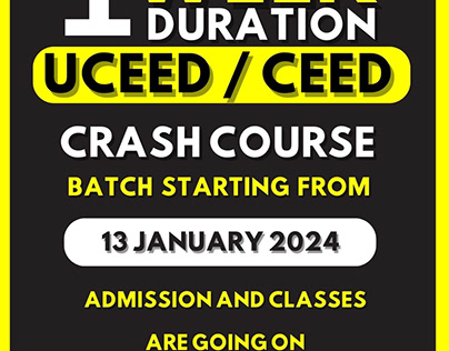 1 WEEK CRASH COURSE FOR UCEED & CEED ENTRANCE EXAM
