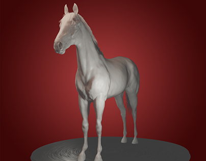 Horse sculpture turnaround