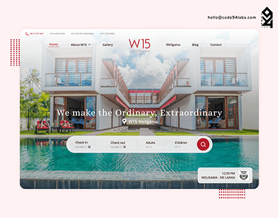 W15 Weligama - Landing Page Design