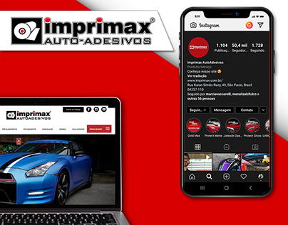 Imprimax Auto Adesivos - Redes sociais