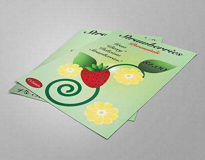 2 Different Designs for a Strawberry Seed Packet