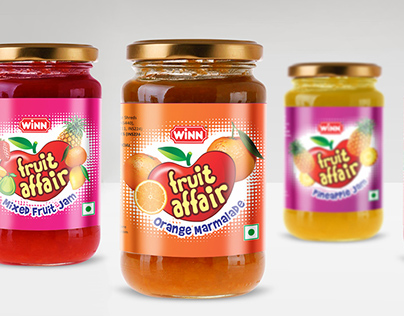 Packaging Design_WINN_fruit affair fruit jams