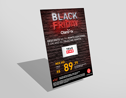 Cardápio Black Friday Claro tv Claro RS