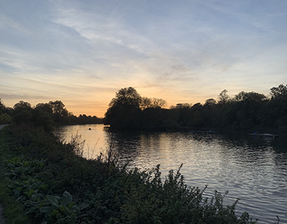 Richmond sunset on the Thames river