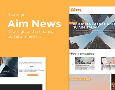 Aim News - Portal redesign