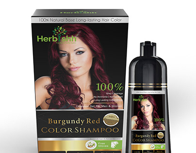 Burgundy red hair color