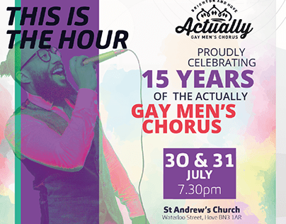 15 years celebrate The Actually Gay Men's Chorus