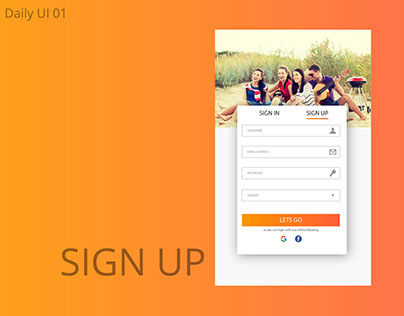 Daily UI/ Sign Up