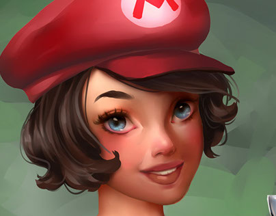 Mario Girl - Fanart - Nintendo - Rule 63