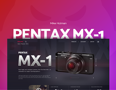 Pentax MX-1 Mockup