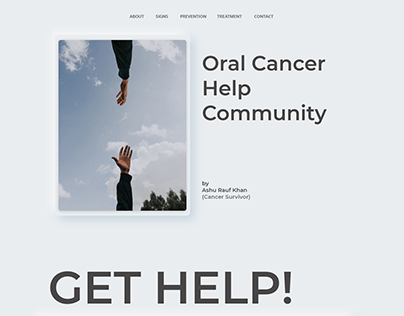 Daily Design 010 : Cancer Help Website (Neu Morphism)