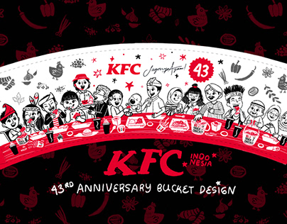 KFC Indonesia 43rd Anniversary Bucket Design