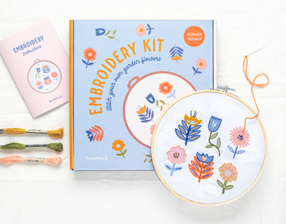 Flower Garden Embroidery Kit