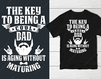 The key to being a cool dad t-shirt design