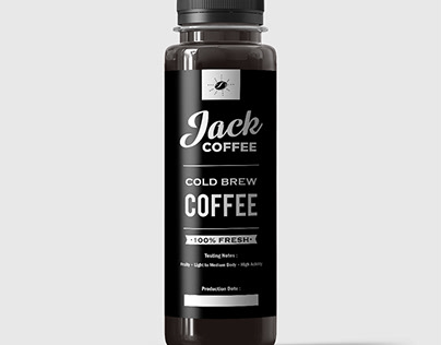 Bottle Label Design | JACK COFFEE