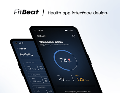 FitBeat - Health App Interface Design Project