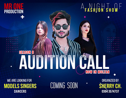 Project thumbnail - Audition Call Poster Design