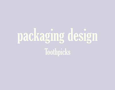Packaging design/Toothpicks